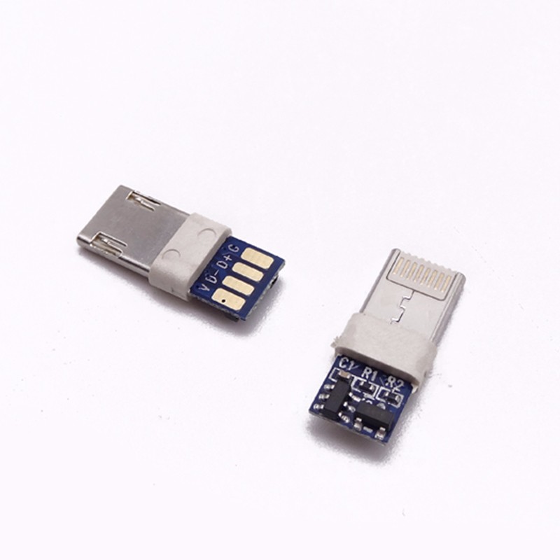  MICRO USB公頭 2P磁吸單充電公頭 轉接頭 帶彈