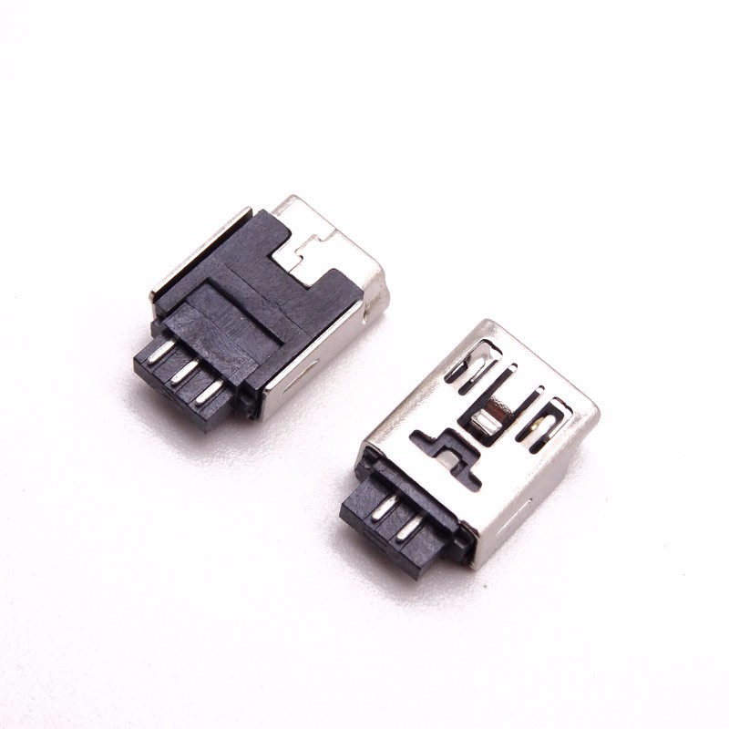 MINI USB 5P母座 迷你焊線式B型 無(wú)腳焊線式