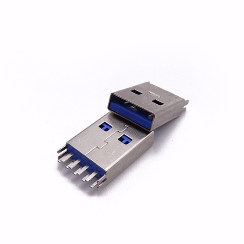 USB 3.0公頭 180度立插A公 夾板式9P公頭 可直插可夾板