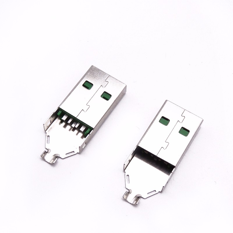 USB 5P夾板公頭 OPPO大電流兩件套公頭 夾板式