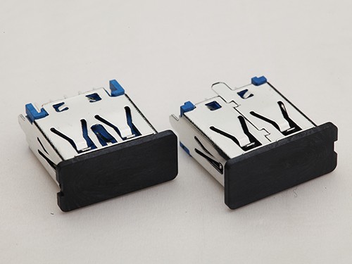 USB 3.0母座 9P直插180度立插 三腳插板 雙排針插板 帶塞