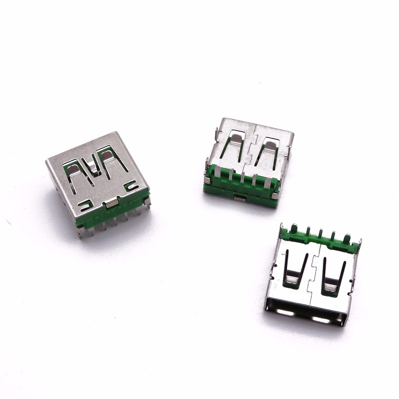 USB 5P母座 OPPO大電流母座 閃充快充 直邊 綠膠