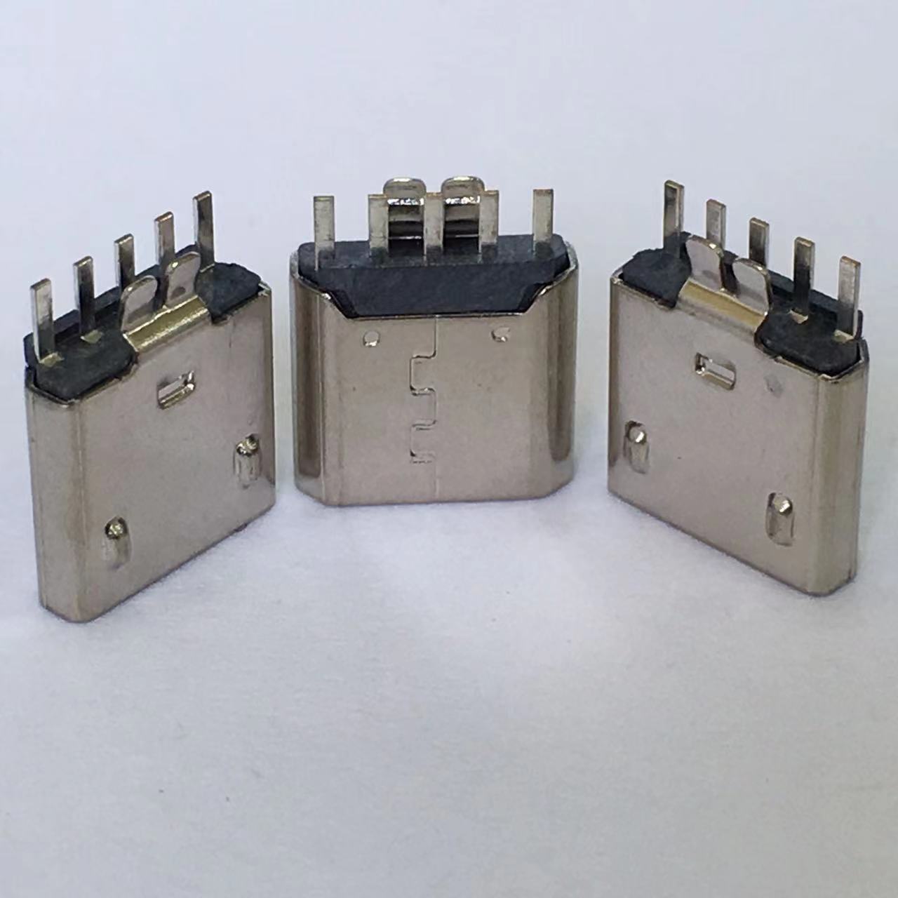 USB連接器 MICRO 夾板1.0 直邊有凸包