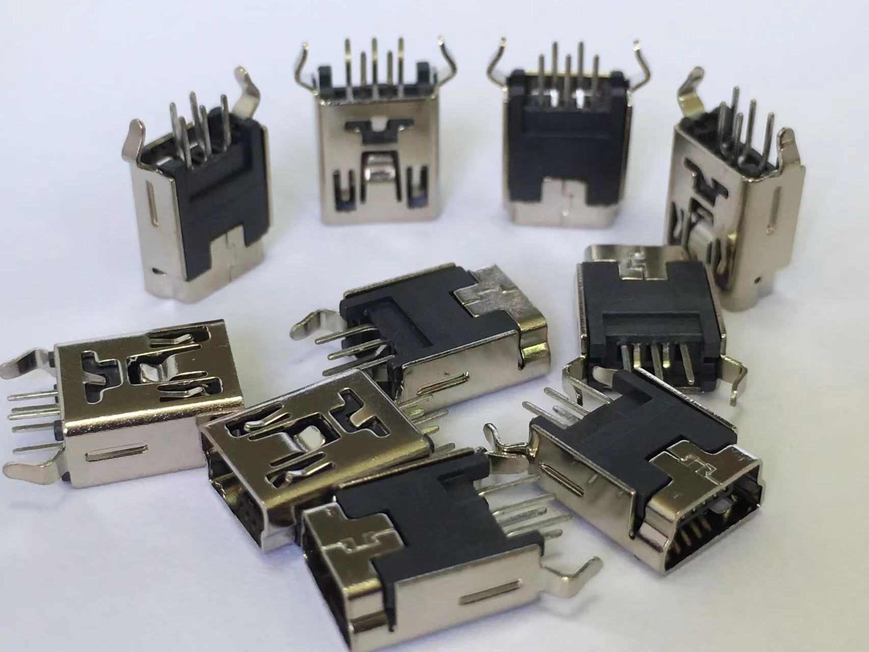 MINI USB 5P 180度  直腳彎腳