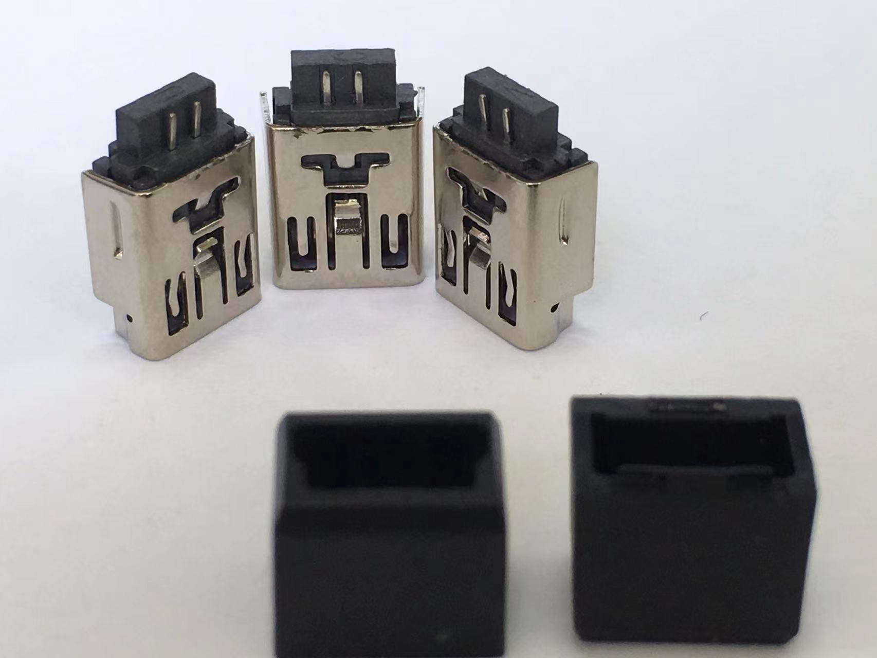 USB  MINI 5P 母座 焊線式